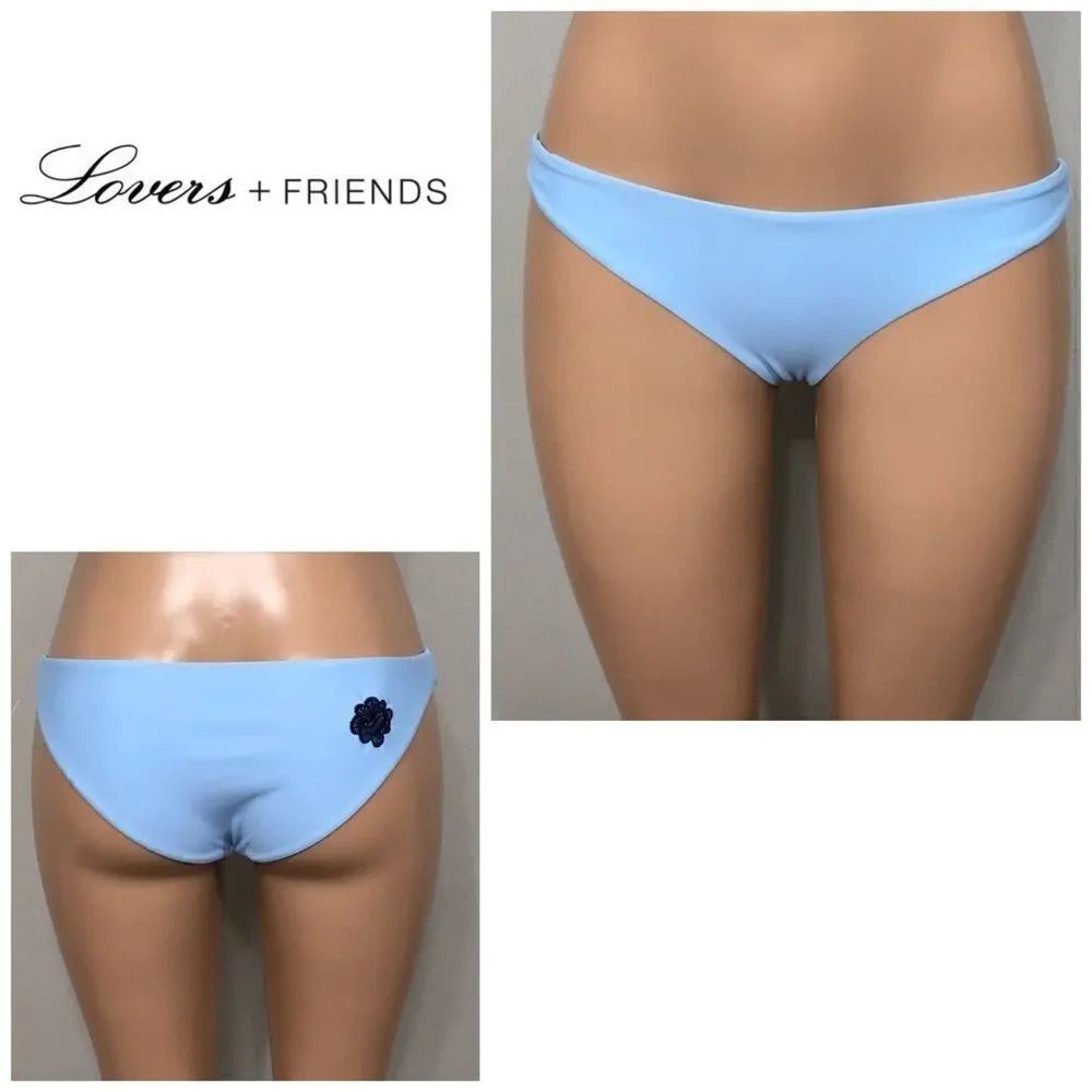 Lovers & Friends baby blue bikini bottoms. NWOT